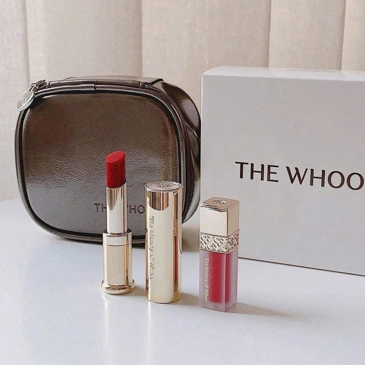 Set son dưỡng và son lì mini THE WHOO