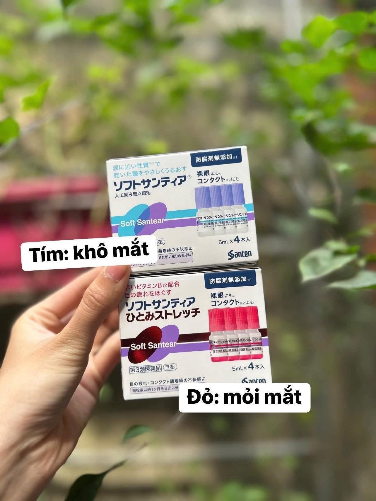 Nước mắt nhân tạo SANTEN Nhật Bản (set 4 chai)