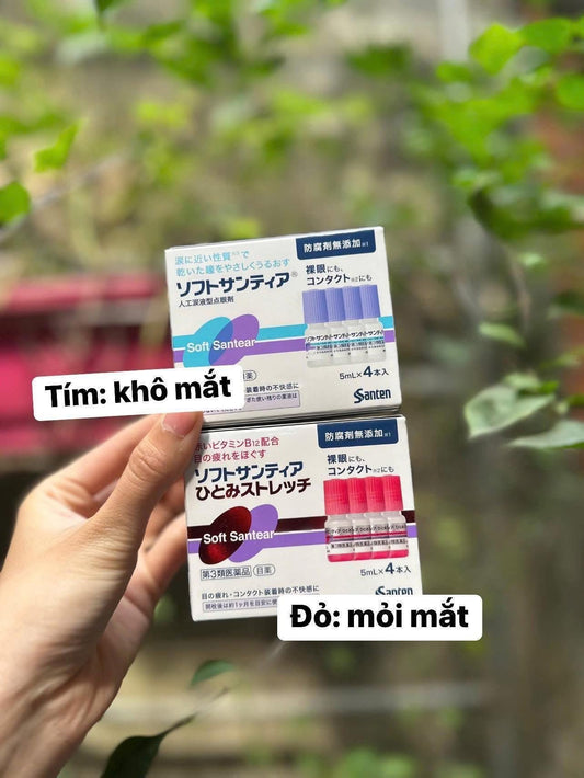 Nước mắt nhân tạo SANTEN Nhật Bản (set 4 chai)