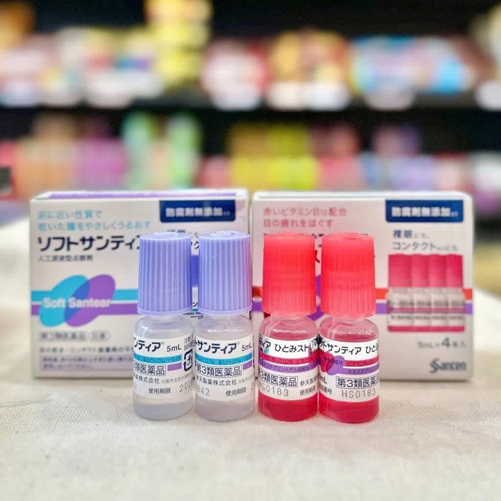 Nước mắt nhân tạo SANTEN Nhật Bản (set 4 chai)