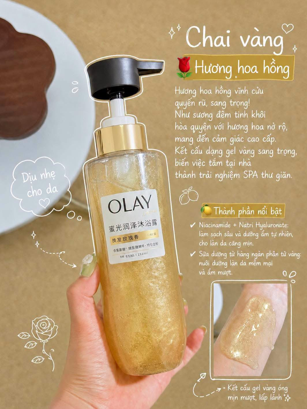 Sữa tắm OLAY B3 nội địa Trung 333ml