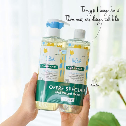 Sữa tắm gội cho bé BEBE KLORANCE 2in1