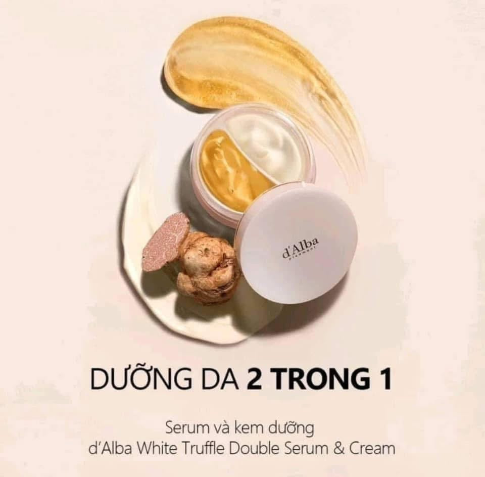 Kem dưỡng serum 2 ngăn D’ALBA White Truffle All In One Double Cream 70g