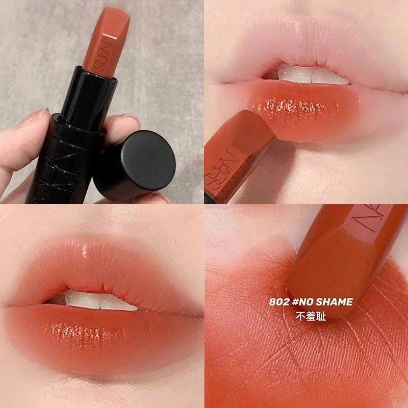 Son NARS Explicit Lipstick - màu 802 No Shame (Cam nâu đất)
