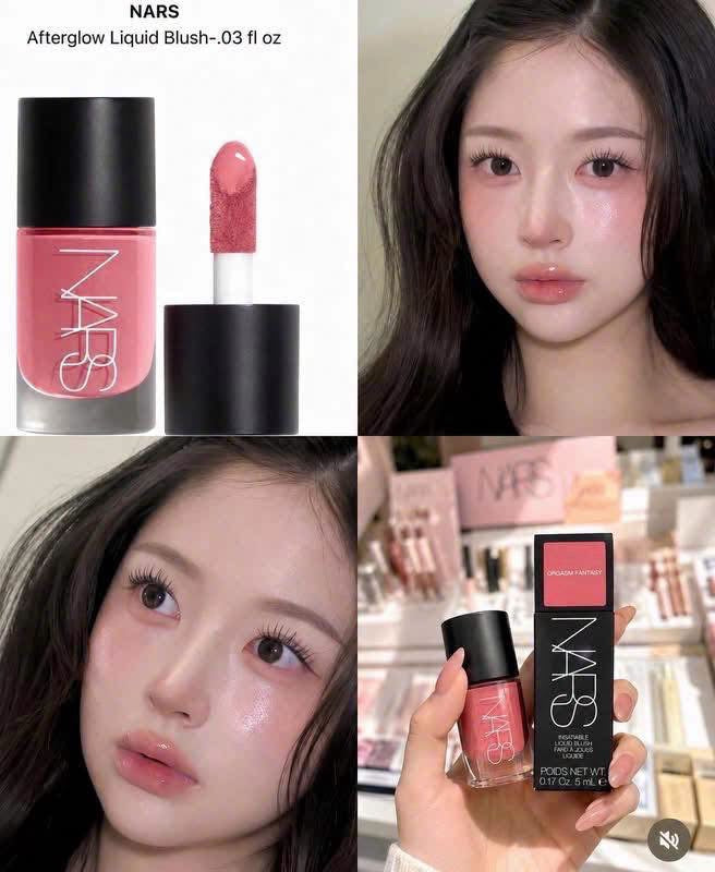 Má hồng dạng kem NARS Afterglow Blush màu Orgasm Fantasy mini 5ml
