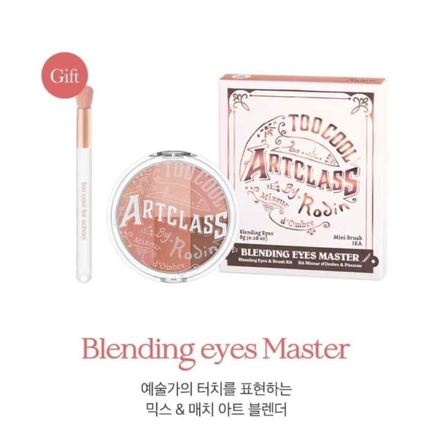 Bảng phấn mắt 6 ô TOO COOL FOR SCHOOL By Rodin Blending Eyes Master