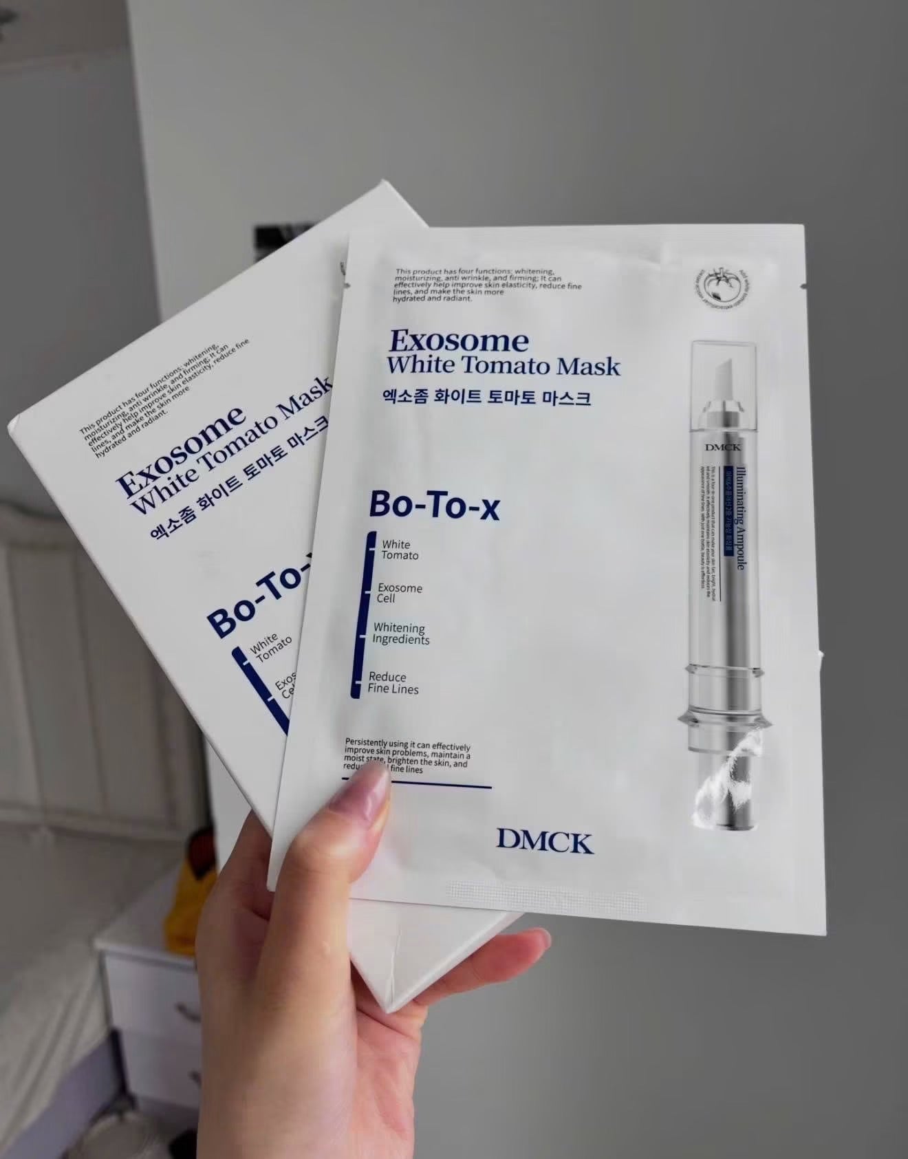 Mặt nạ DMCK Exosome White Tomato Mask Bo-To-X (hộp 10 miếng)