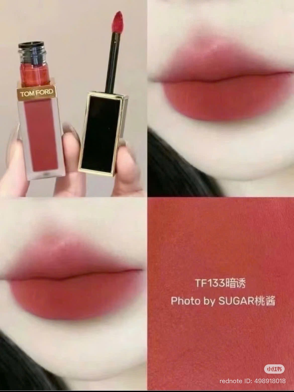 Son kem lì TOM FORD Liquid Lip Luxe Matte màu 133 Carlet Stiletto