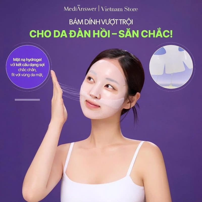 Mặt nạ nâng cơ tức thì và trẻ hoá da chuyên sâu MEDIANSWER Retinoid Liftxyl (hộp 4 miếng)