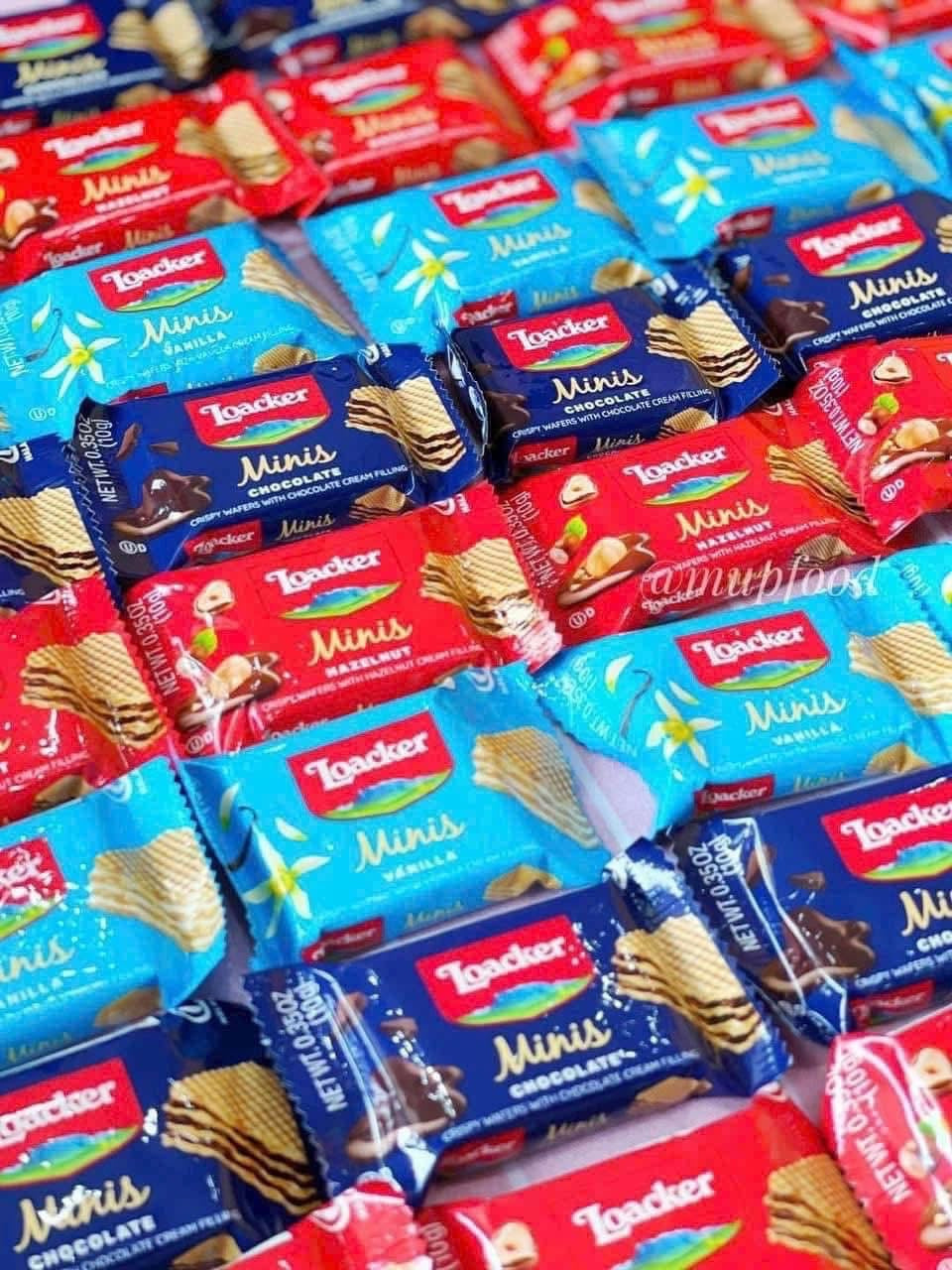 Bánh xốp nhân kem LOACKER MINIS 800g