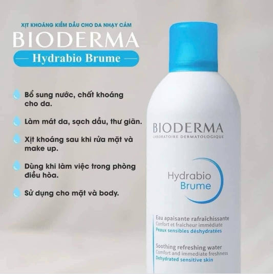 Xịt khoáng BIODERMA Hydrabio Brume 300ml