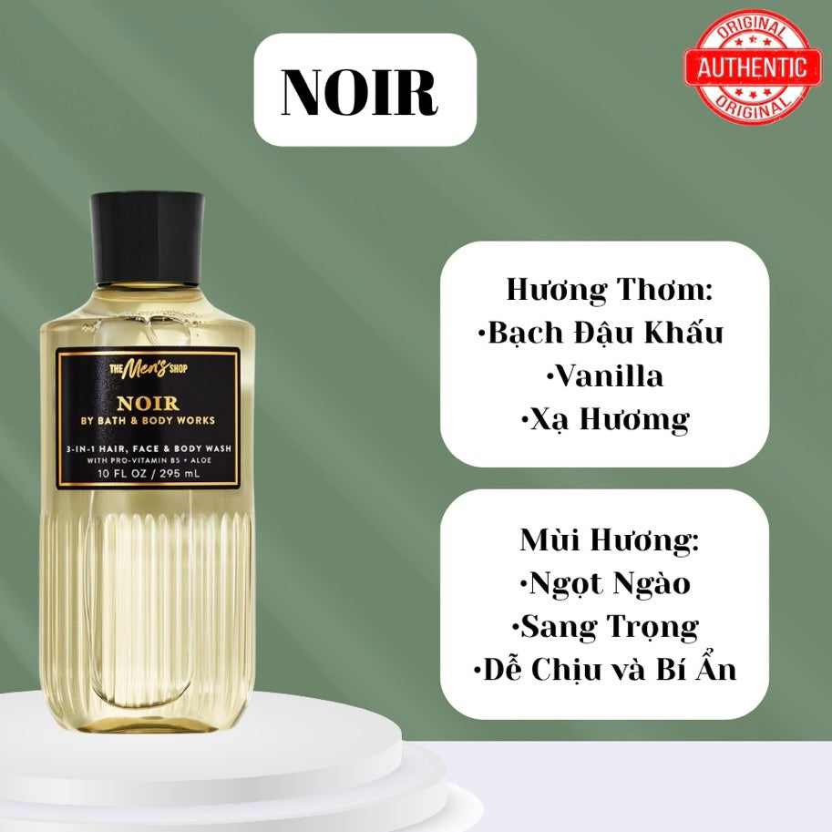 Sữa tắm gội 3in1 cho nam BATH & BODY WORKS 295ml.