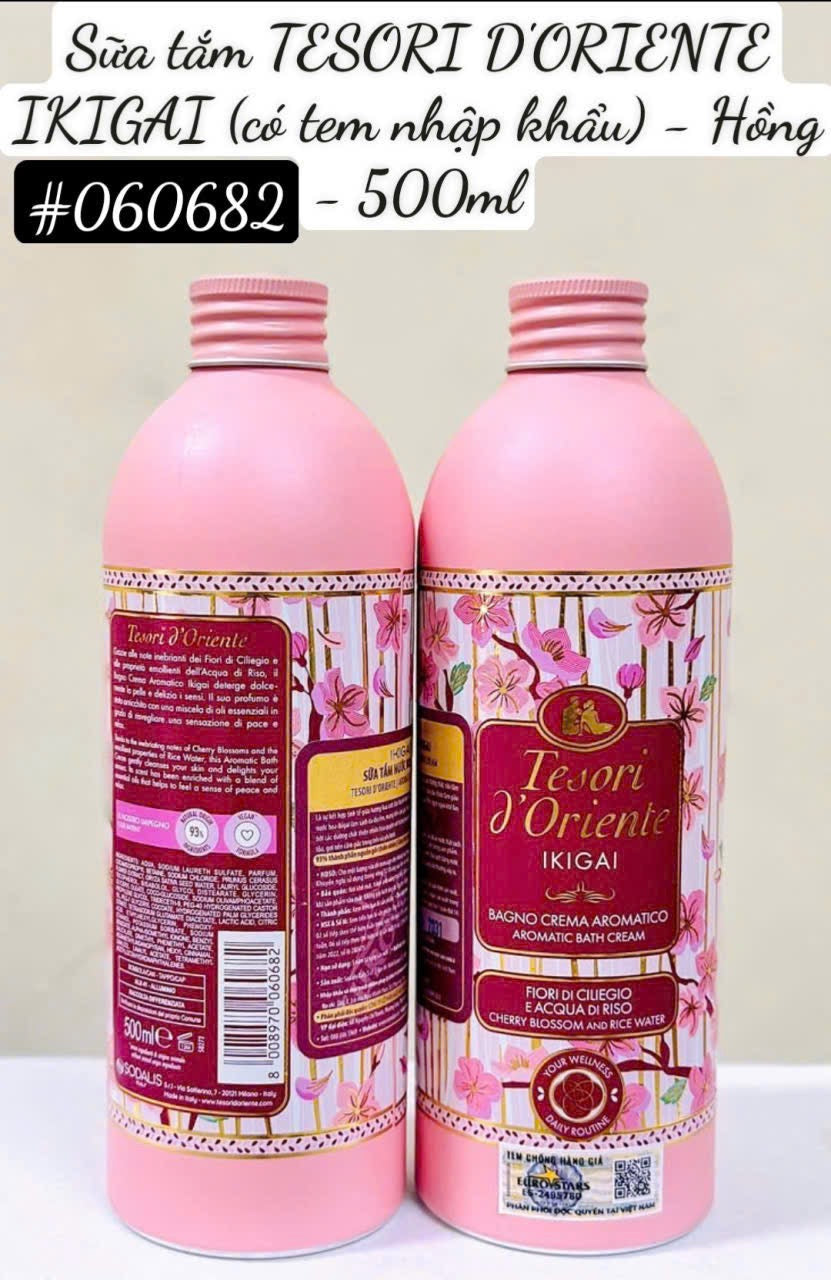 Sữa tắm nước hoa TESORI D’Oriente Ý 500ml