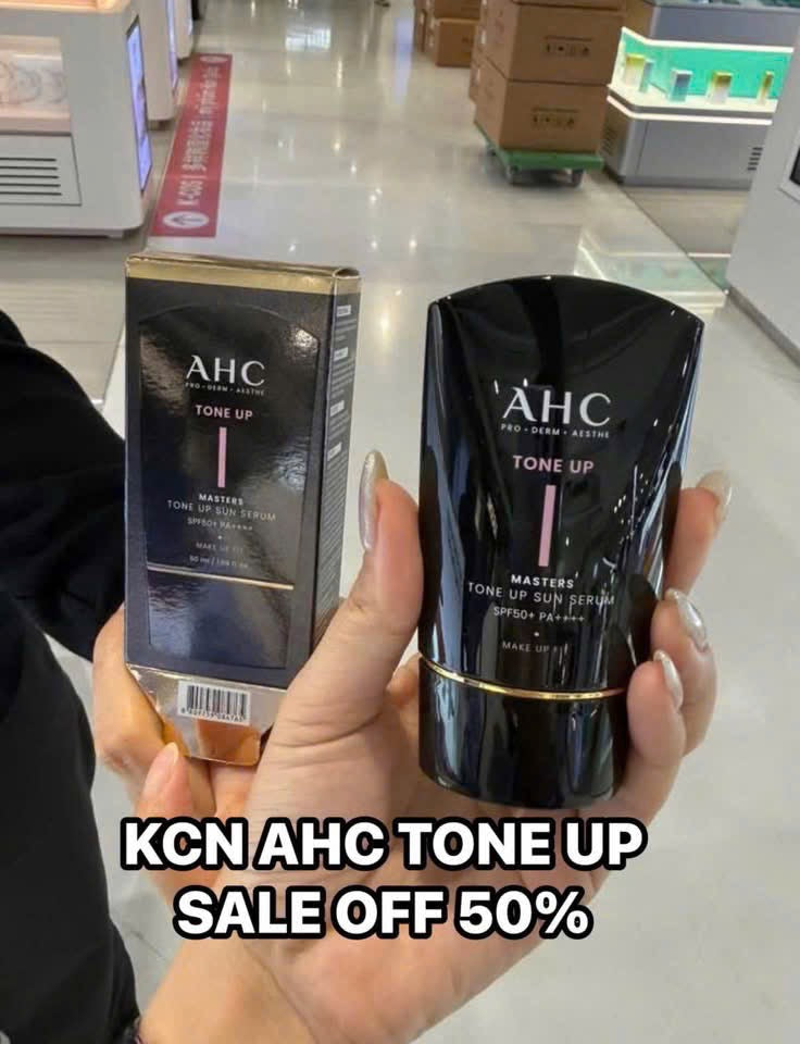 Kem chống nắng nâng tone AHC Masters Tone-Up Sun Serum SPF50+/PA++++ 50ml
