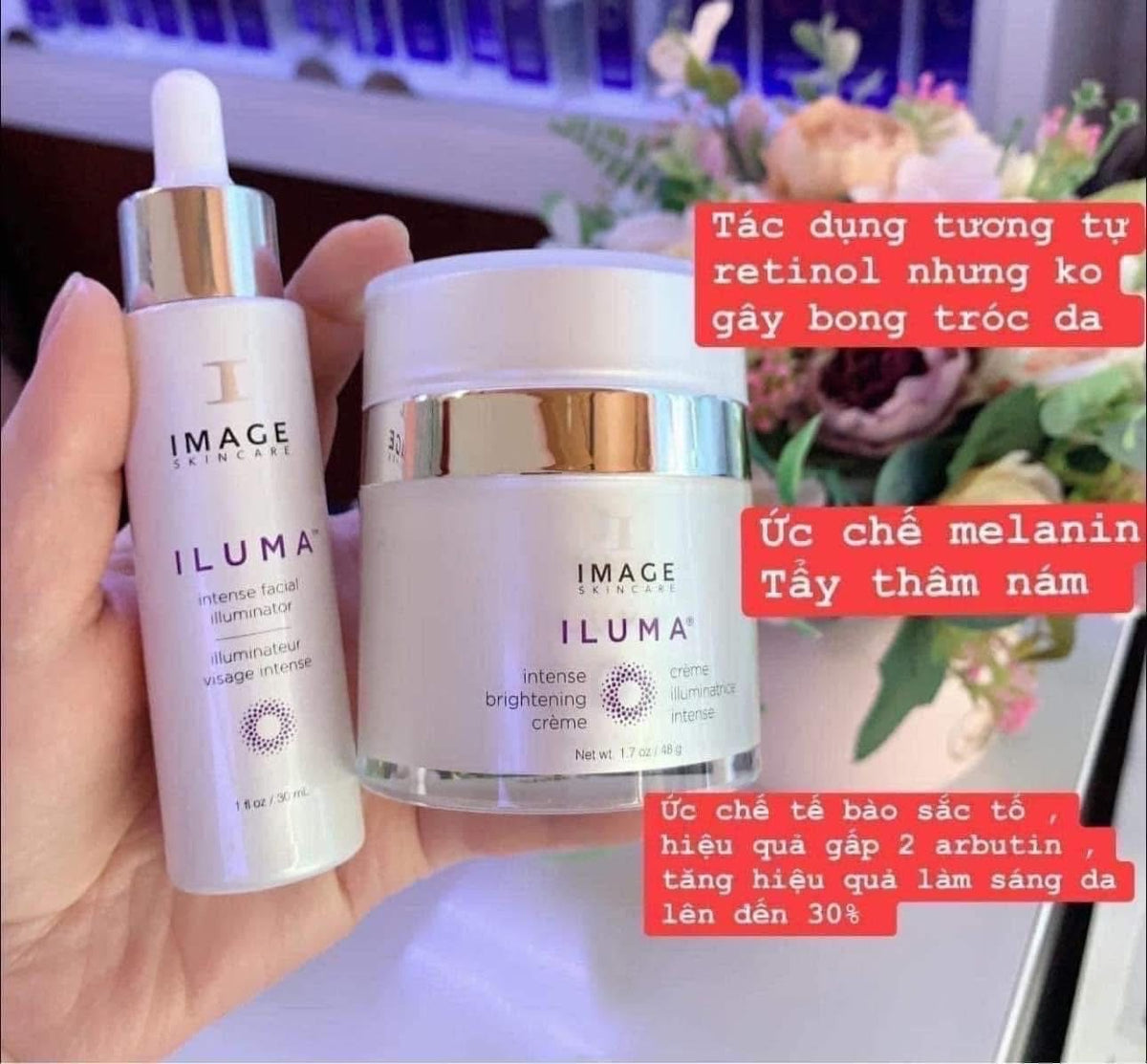 Kem dưỡng sáng da, ức chế đốm nâu IMAGE Iluma 50ml
