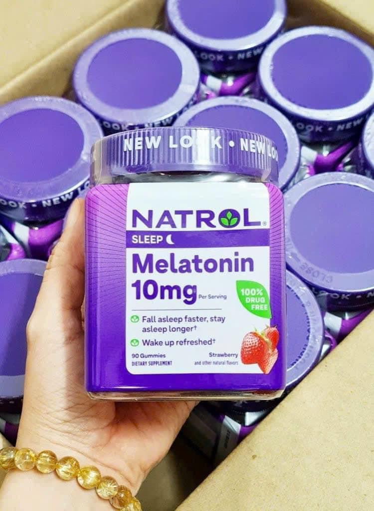 Kẹo ngủ NATROL Melatonin 10mg Sleep của Mỹ