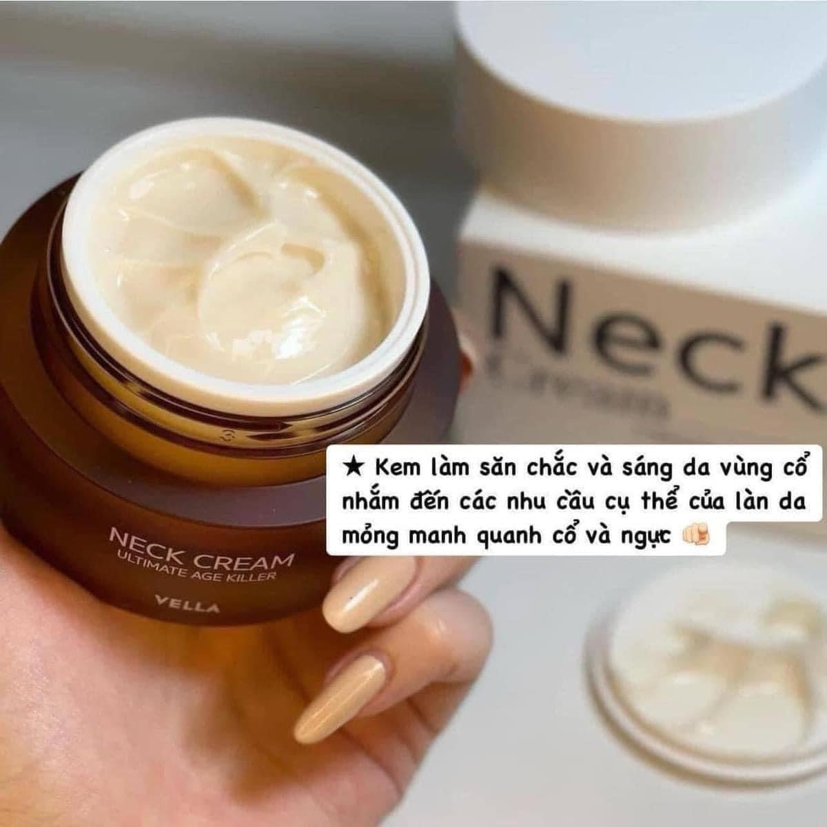 Kem dưỡng chống lão hoá vùng cổ và ngực VELLA Neck Cream Ultimate Age Killer