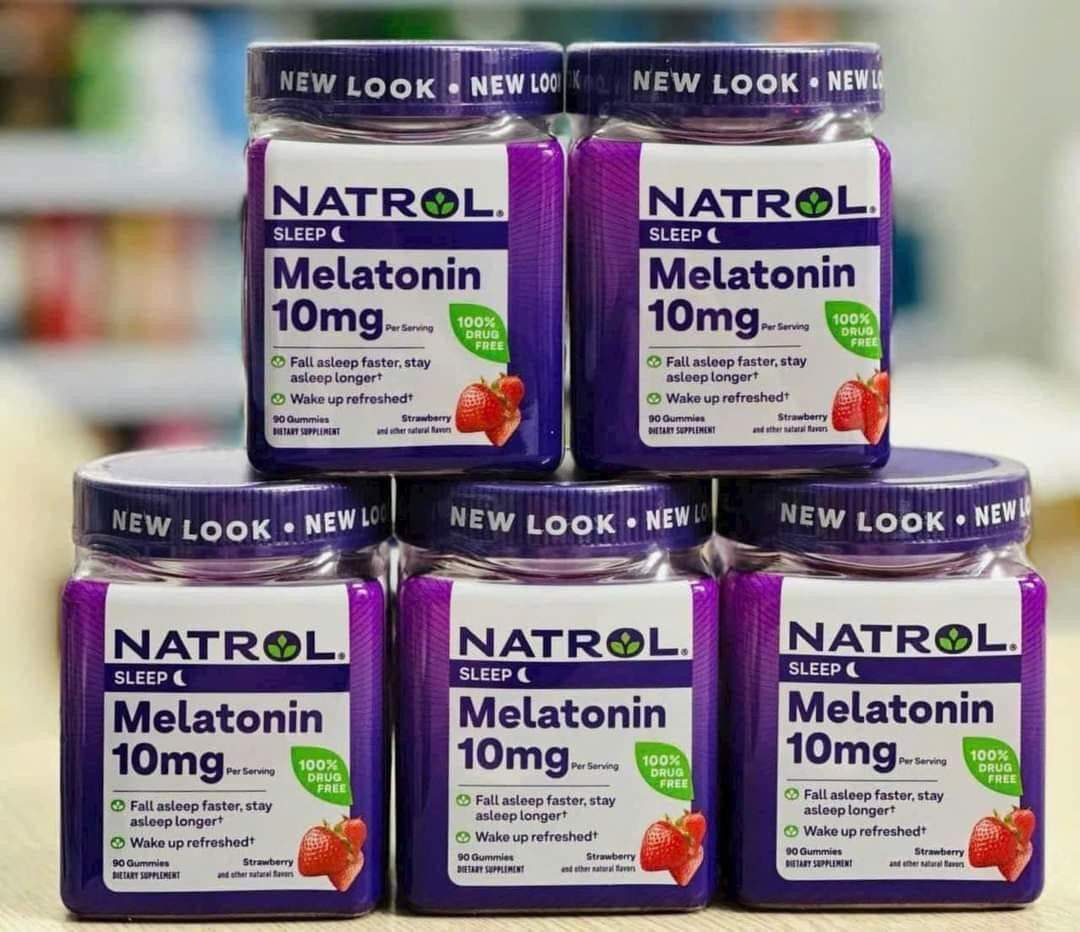 Kẹo ngủ NATROL Melatonin 10mg Sleep của Mỹ