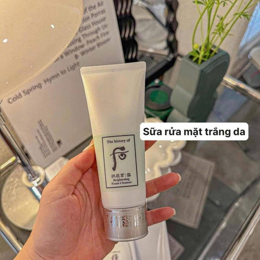 Sữa rửa mặt làm sáng da chống lão hoá THE HISTORY OF WHOO Brightening Cleansing Foam 100ml
