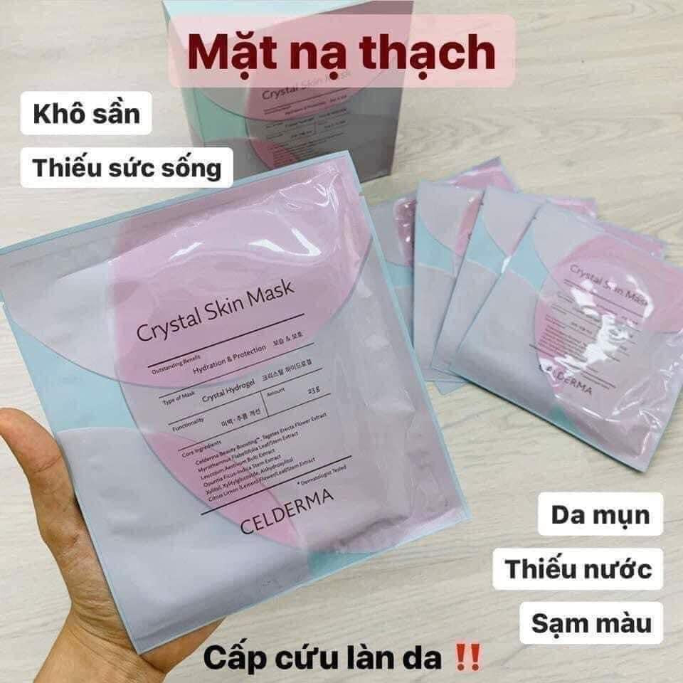 Mặt nạ thạch sinh học CELDERMA Crystal Skin Mask (hộp 10 miếng)