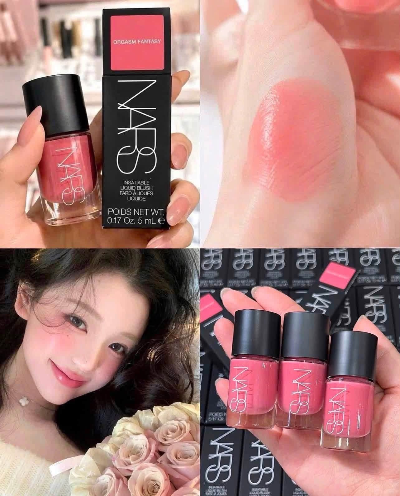 Má hồng dạng kem NARS Afterglow Blush màu Orgasm Fantasy mini 5ml