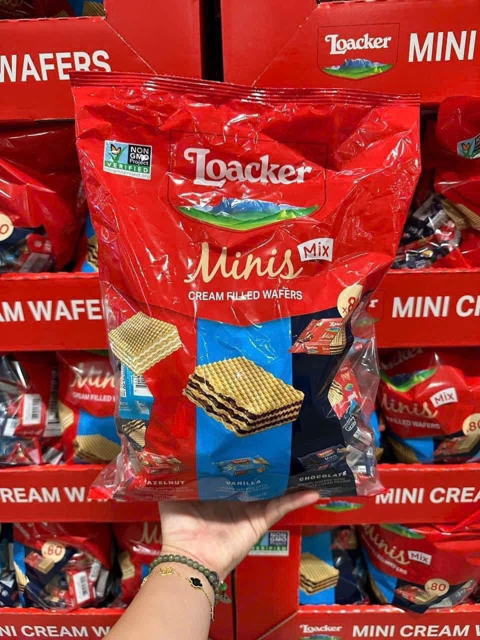 Bánh xốp nhân kem LOACKER MINIS 800g