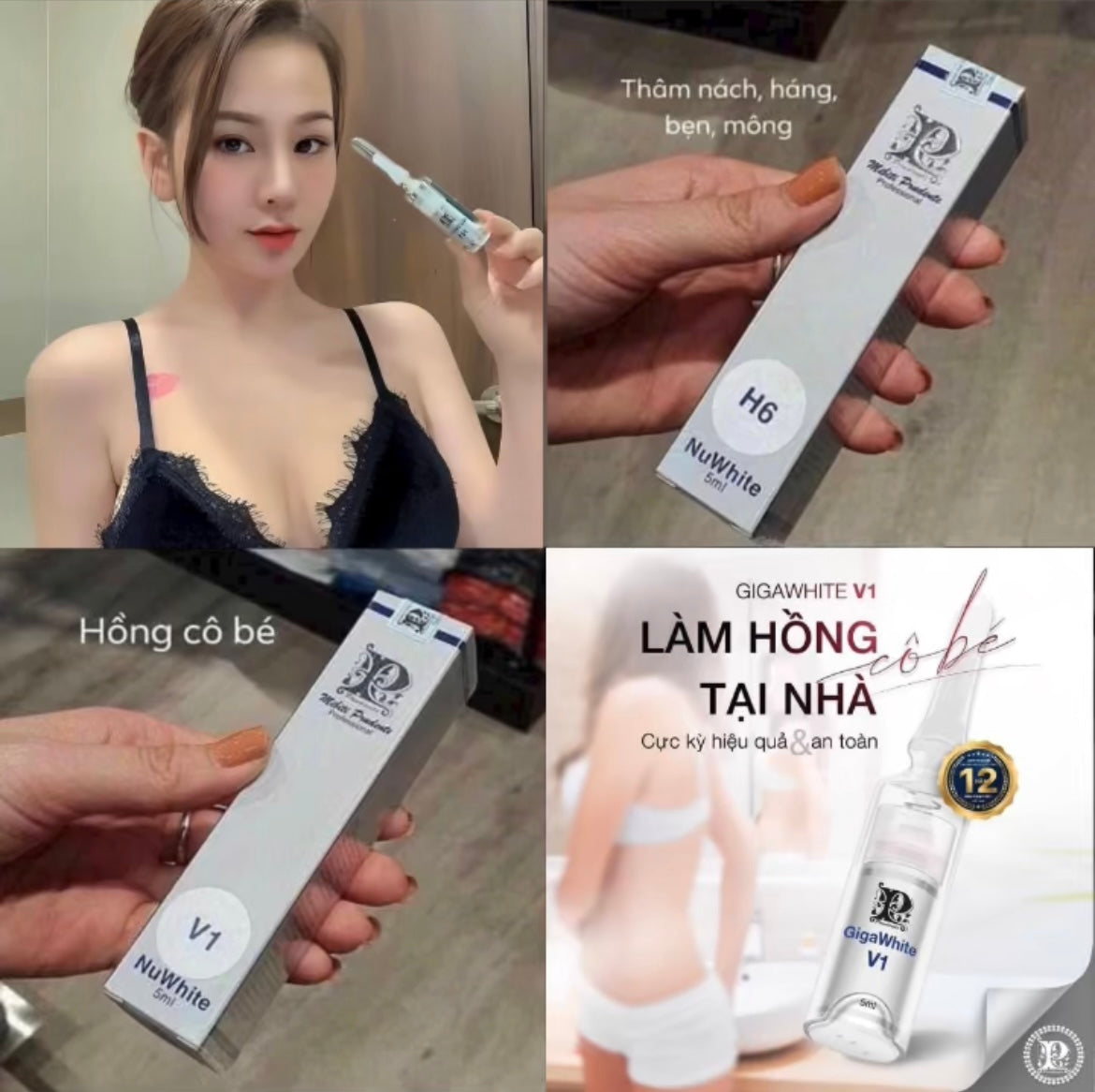 Kem trị thâm làm hồng NUWHITE Mỹ (5ml)