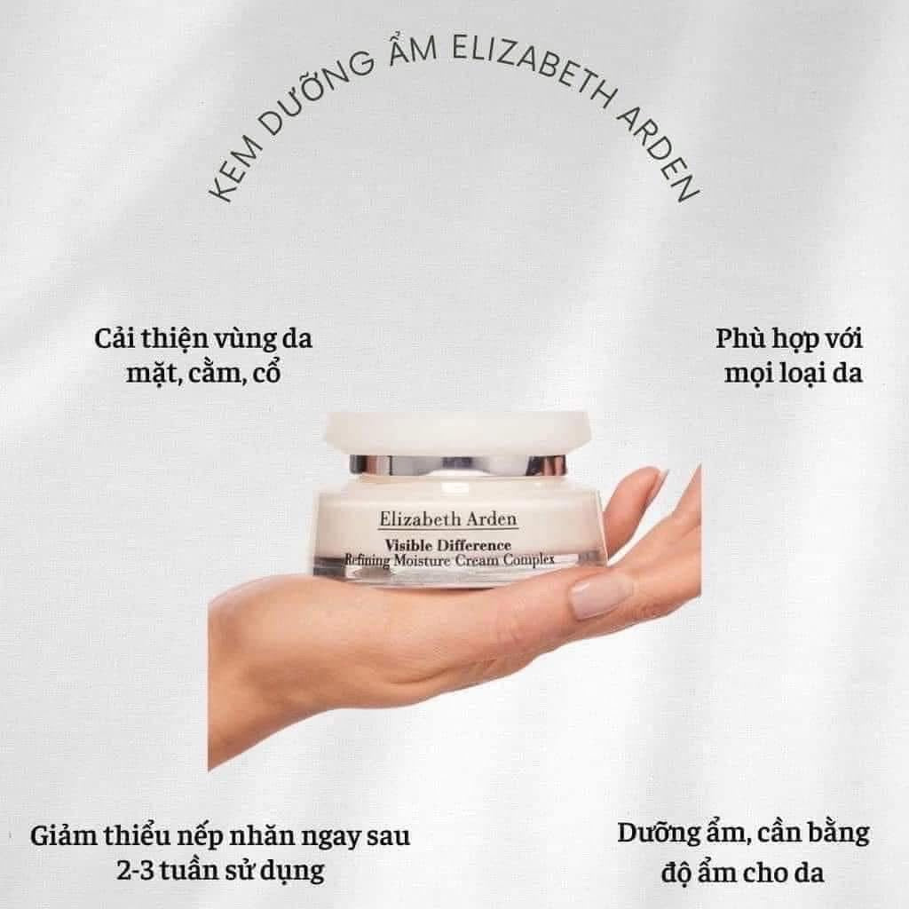 Kem dưỡng ẩm chống lão hoá ELIZABETH ARDEN Visible Difference Refining Moisture Cream Complex 75ml
