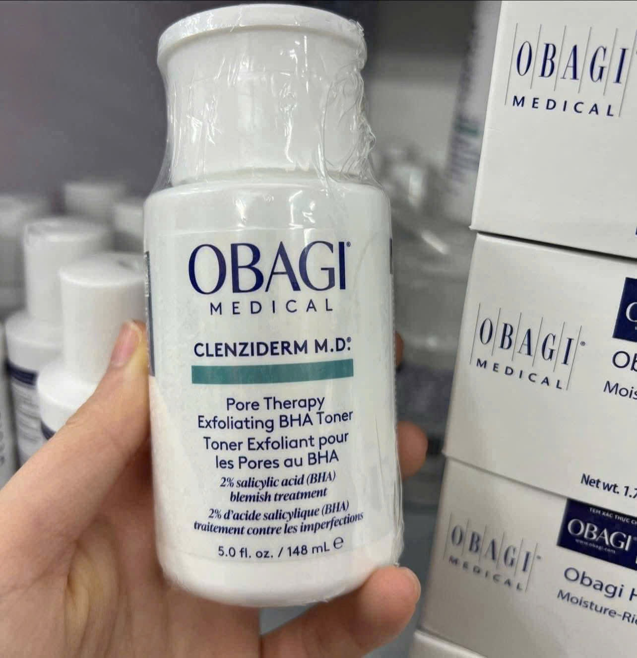 Toner tẩy da chết hoá học BHA OBAGI Pore Therapy 148ml