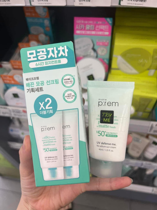 Kem chống nắng MAKE P:REM xanh lá SPF50+/PA++++ 40ml