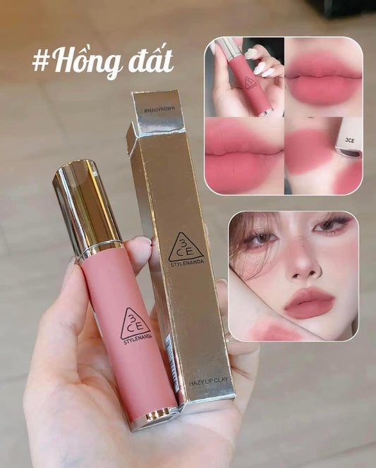 Son kem lì 3CE Hazy Lip Clay