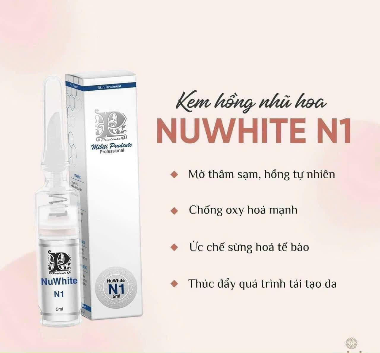 Kem trị thâm làm hồng NUWHITE Mỹ (5ml)