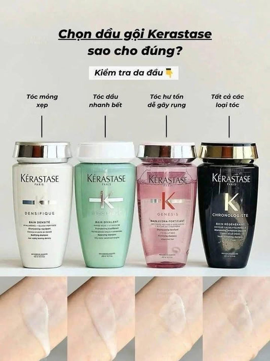 Dầu gội KERASTASE đen / trắng / xanh
