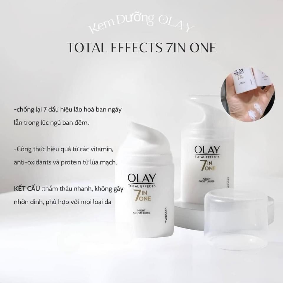 Kem dưỡng chống lão hoá OLAY Total Effects 7inOne 37ml