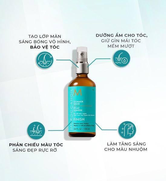 Xịt dưỡng bóng tóc MOROCCANOIL Glimmer Shine 100ml