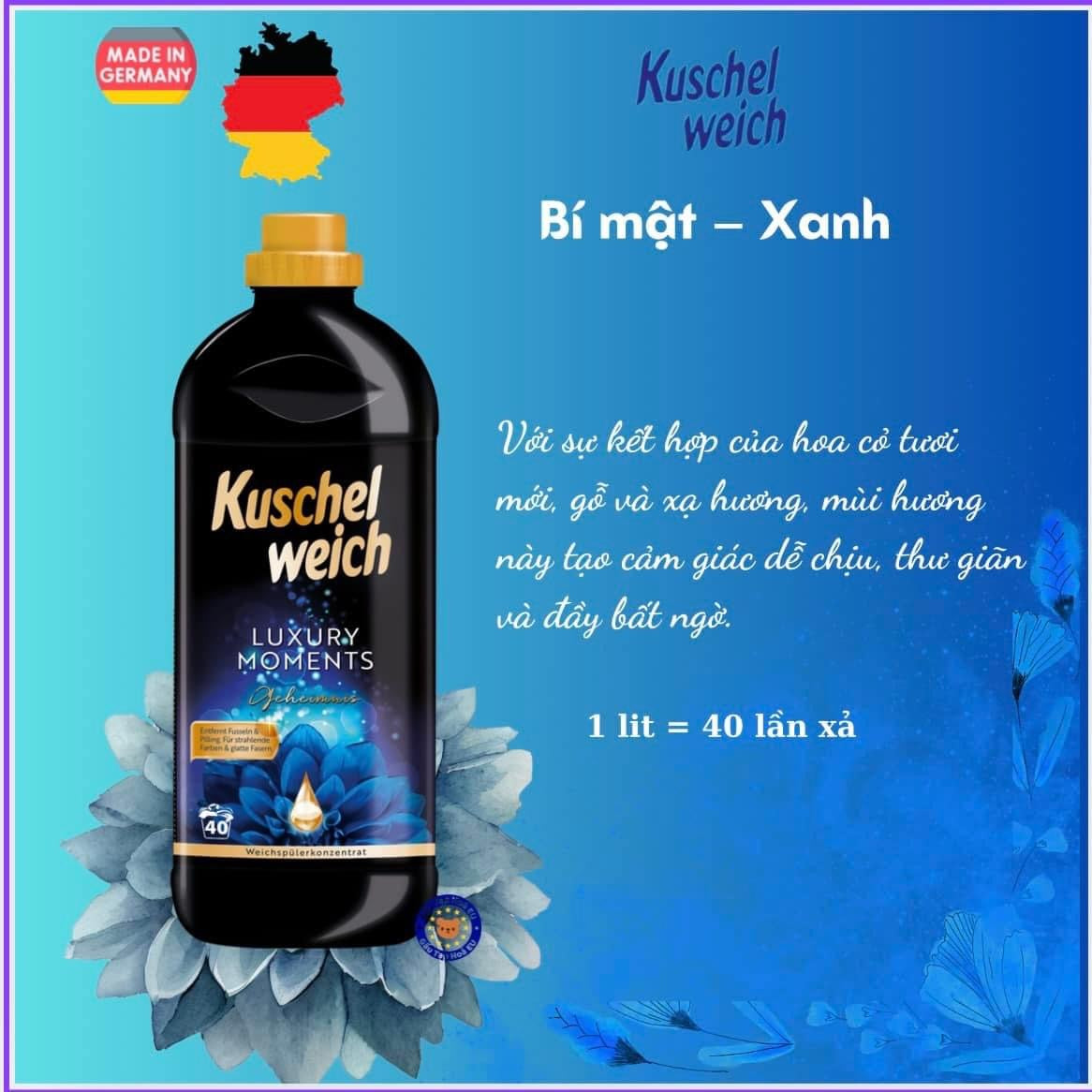 Nước giặt và xả vải KUSCHEL WEICH Luxury Moments Đức 1L