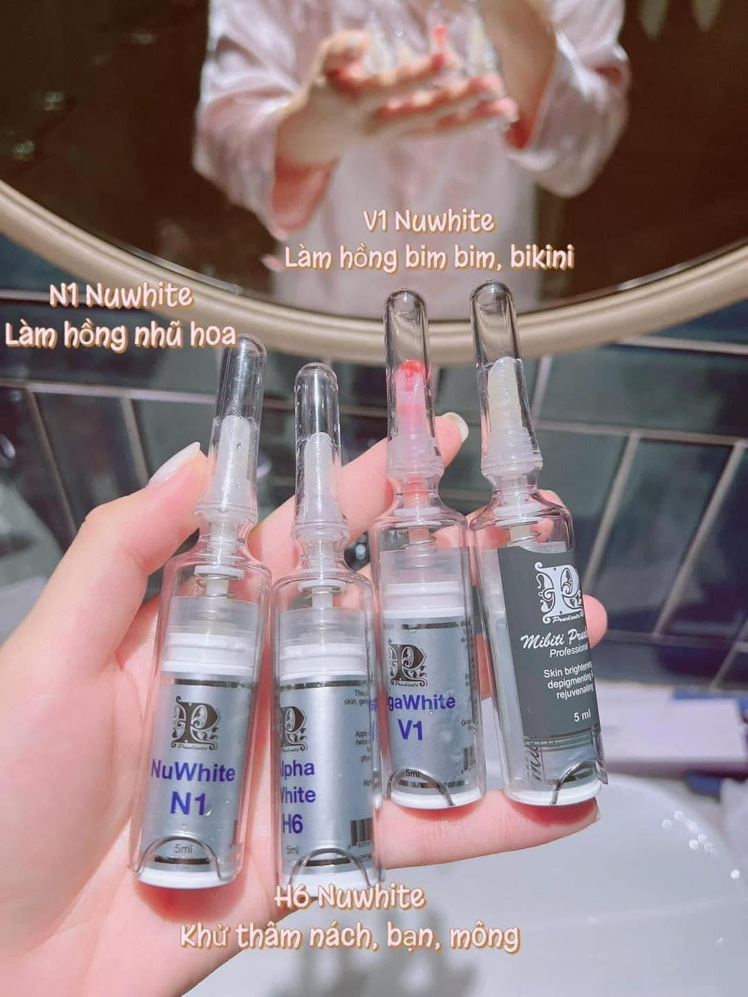 Kem trị thâm làm hồng NUWHITE Mỹ (5ml)