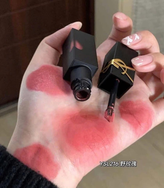 Son kem lì YSL Inks Blur Cream #216 Pink Domination (Hồng cam đất)