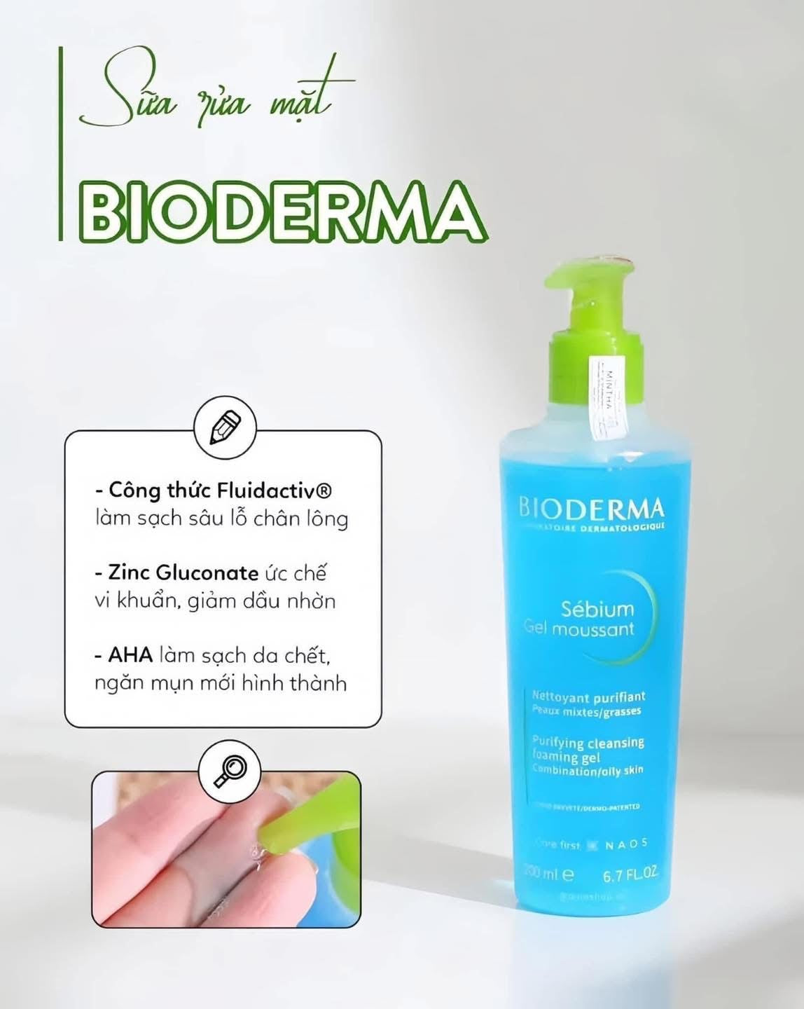 Sữa rửa mặt BIODERMA