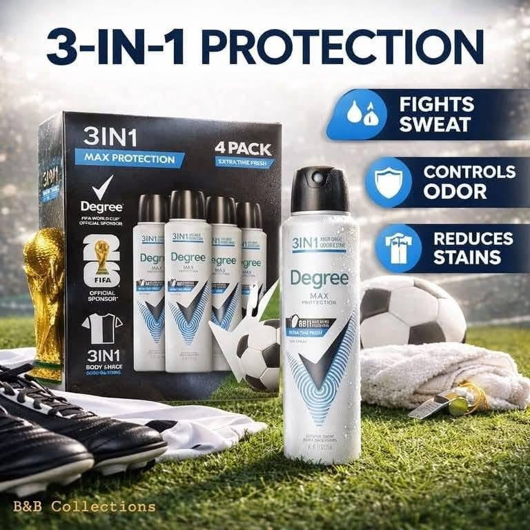Xịt thơm ngăn mồ hôi và chống ố vàng DEGREE Mỹ 136g