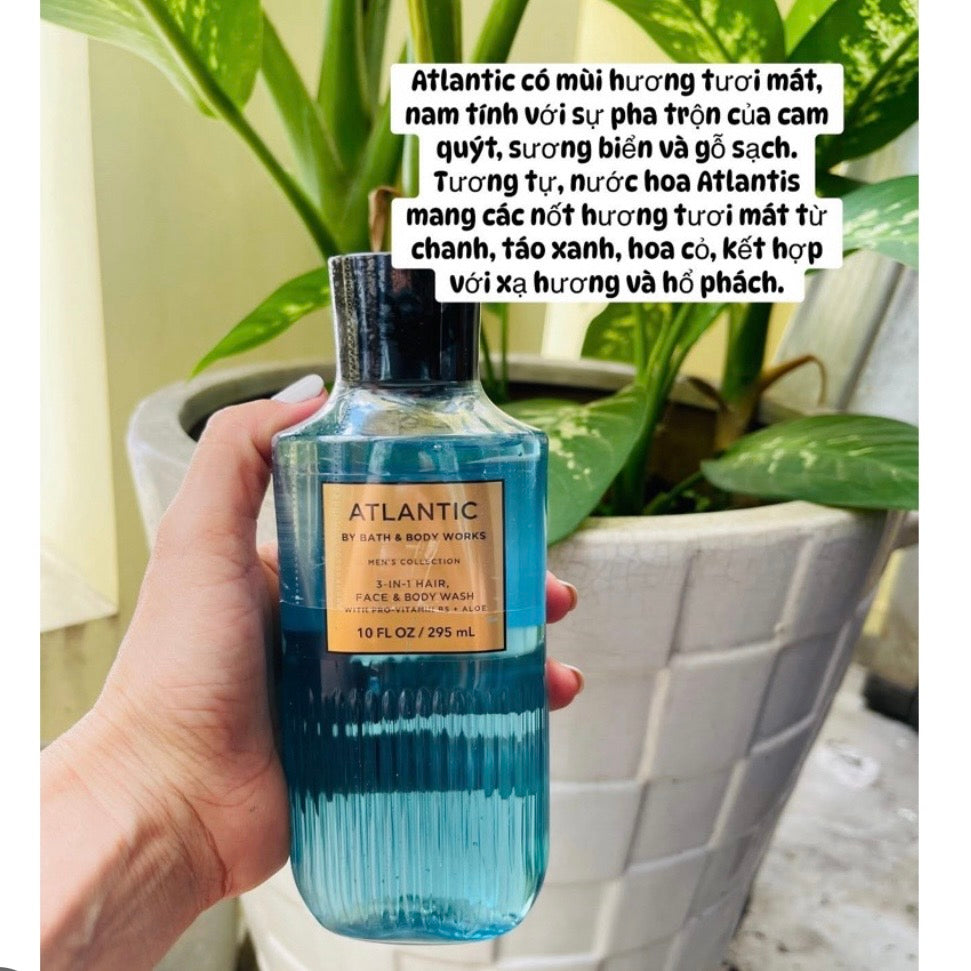 Sữa tắm gội 3in1 cho nam BATH & BODY WORKS 295ml.