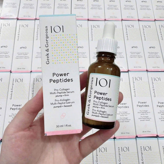 Serum hỗ trợ phục hồi và chống lão hoá GEEK & GORGEOUS 101 Power Peptides