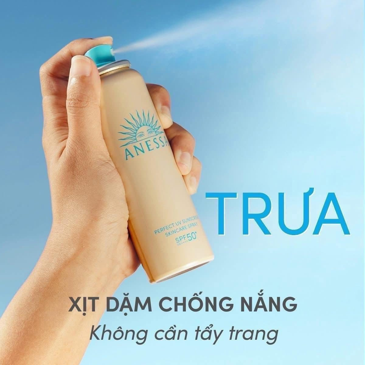 Xịt chống nắng ANESSA Perfect UV Sunscreen SPF50+/PA++++ Nhật Bản 60gr
