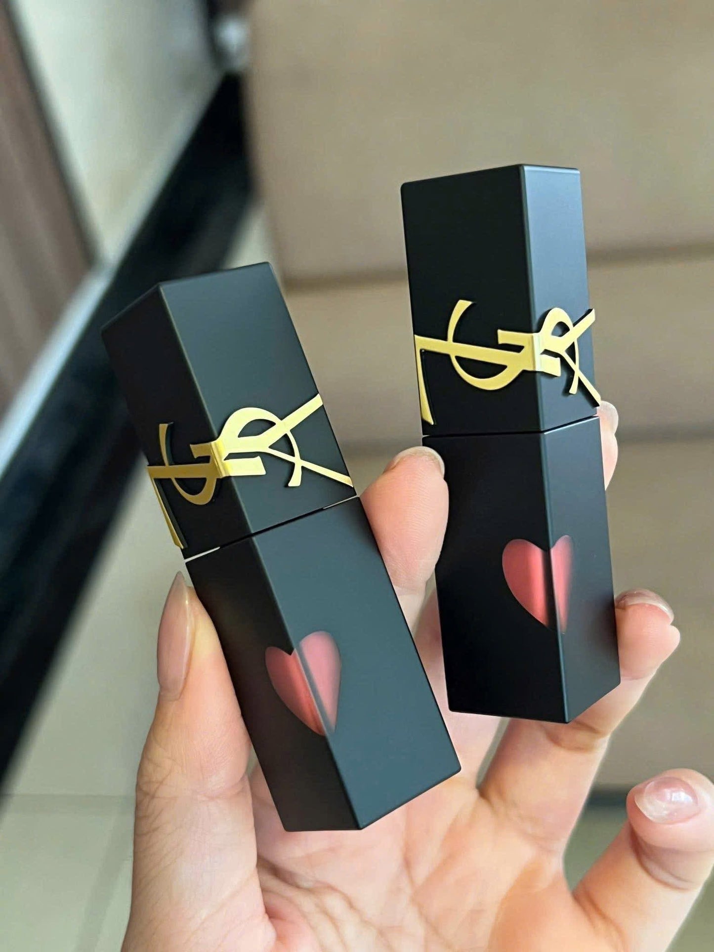 Son kem lì YSL Inks Blur Cream #216 Pink Domination (Hồng cam đất)