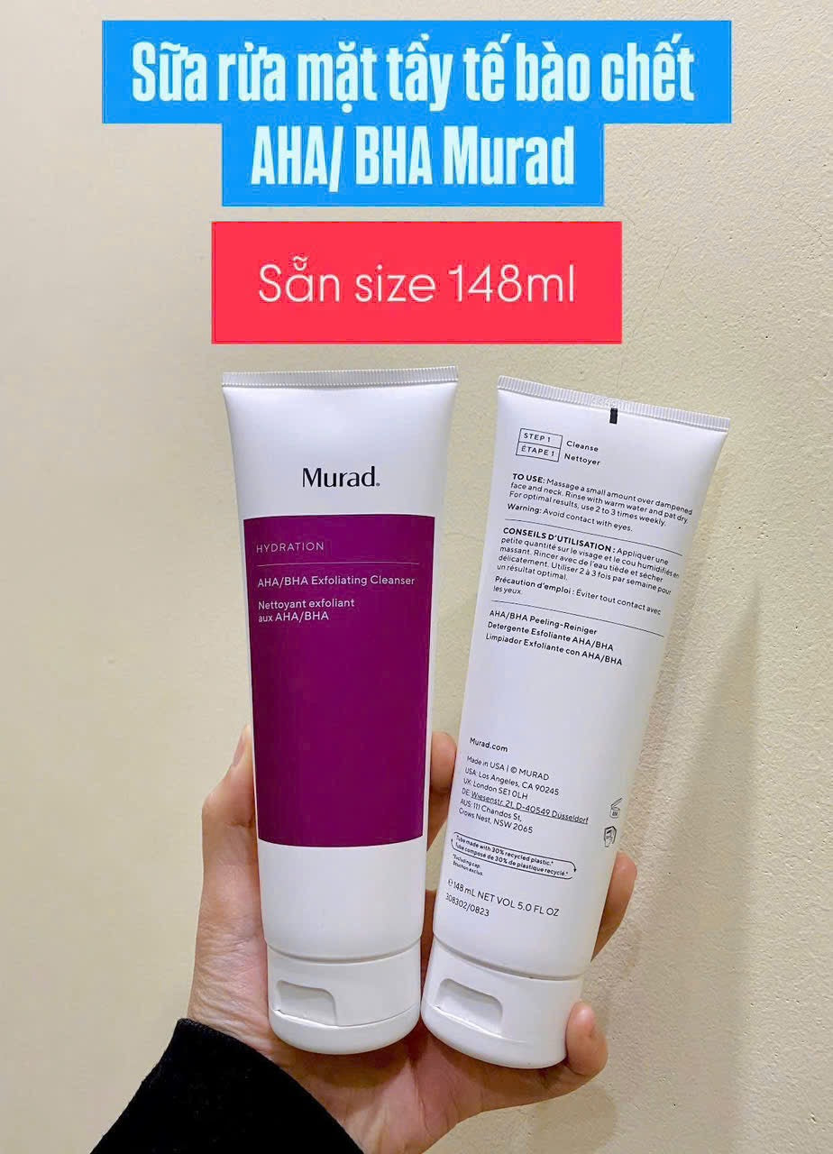 Sữa rửa mặt MURAD AHA/BHA Exfoliating Cleanser 148ml