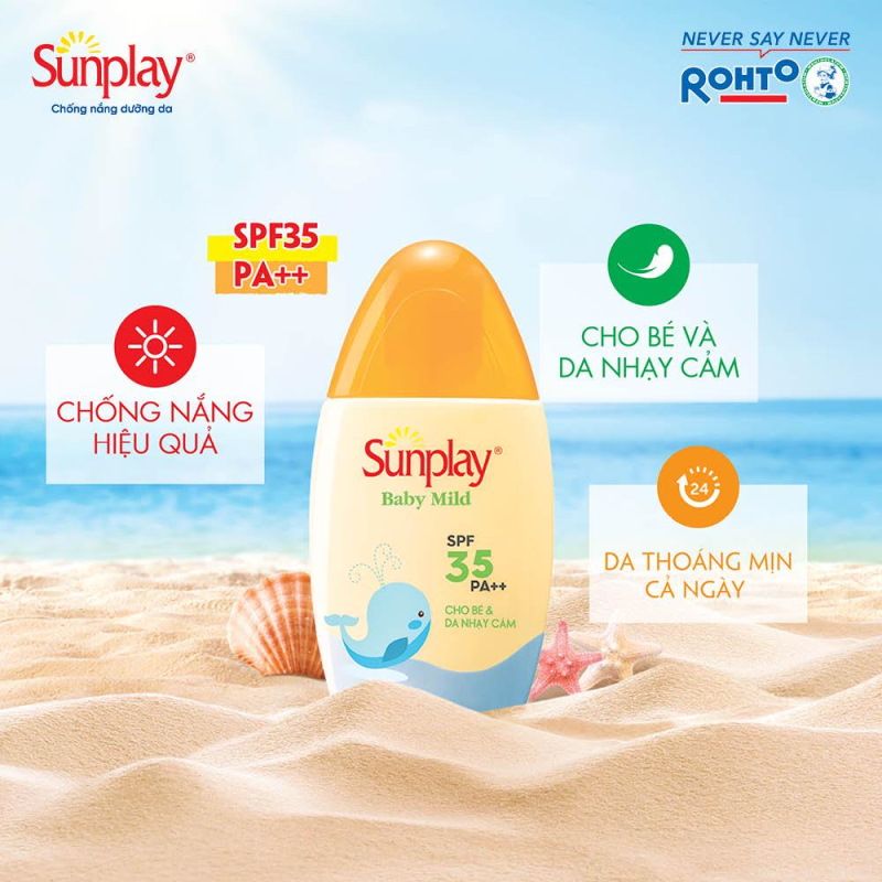 Kem chống nắng cho bé SUNPLAY Sun Baby Mild SPF35/PA++