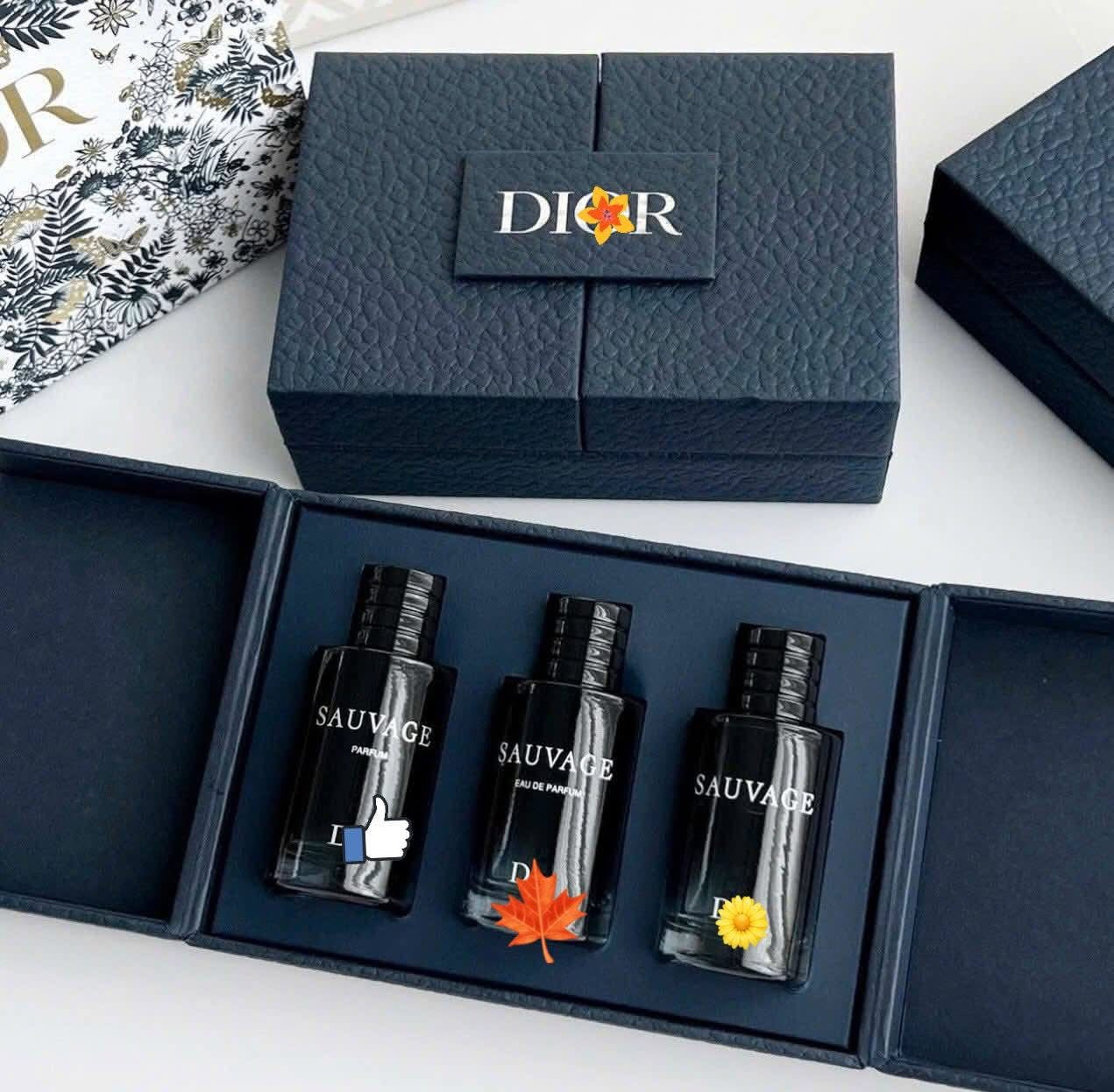 Set nước hoa nam DIOR Sauvage mini 10ml x 3 (fullbox)
