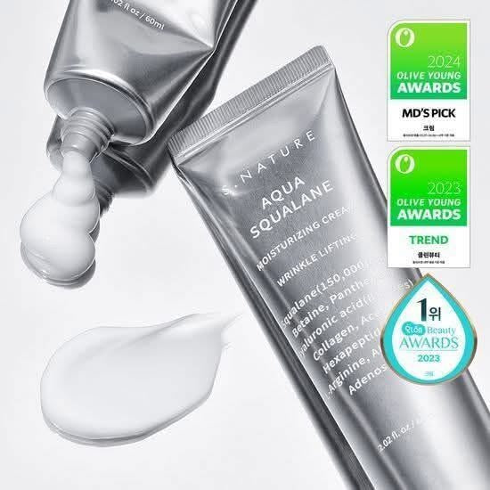 Kem dưỡng ẩm chống lão hóa S.NATURE Aqua Squalane 60ml