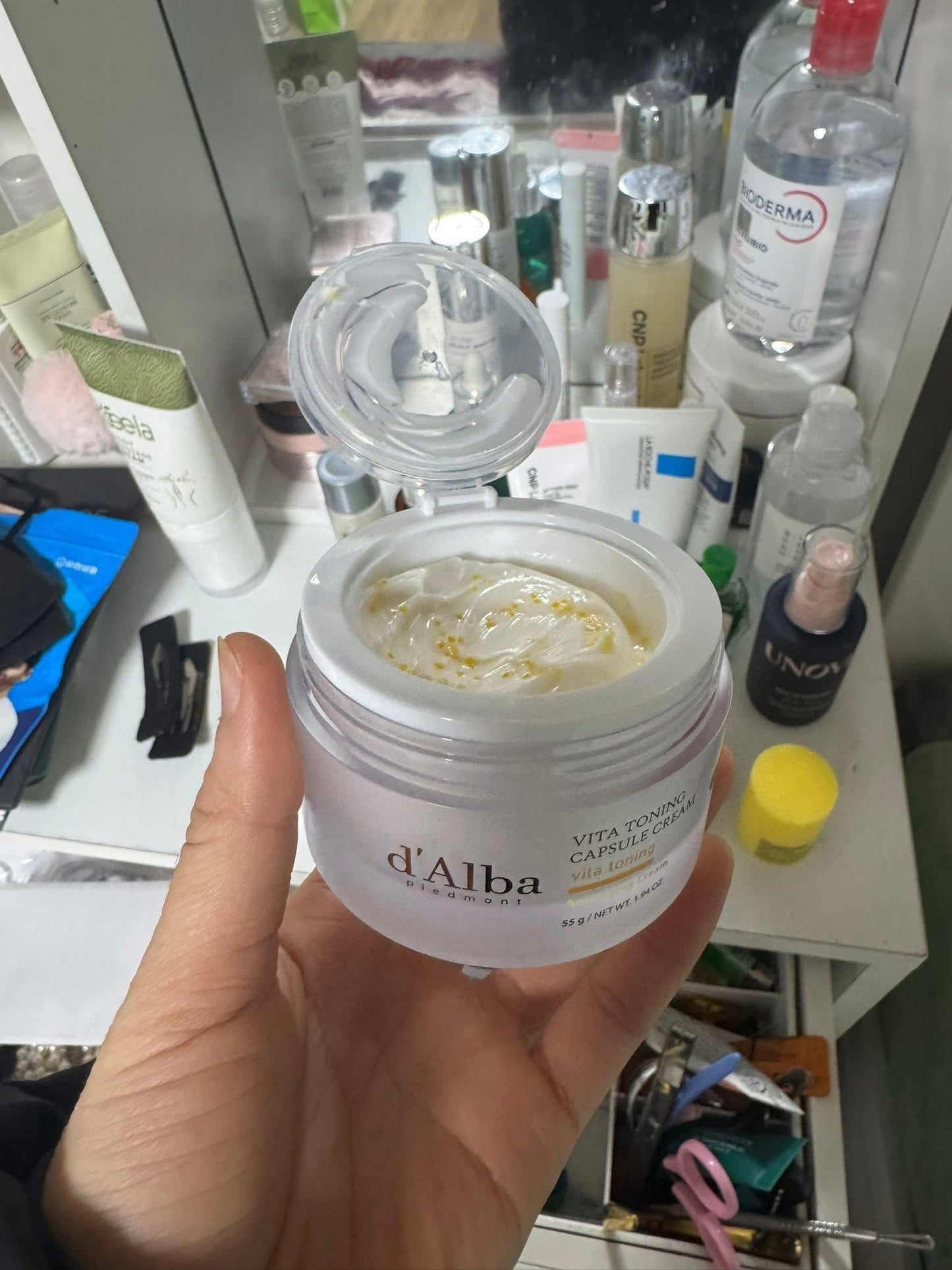 Kem dưỡng sáng da D’ALBA Vita Toning Capsule Cream 55g