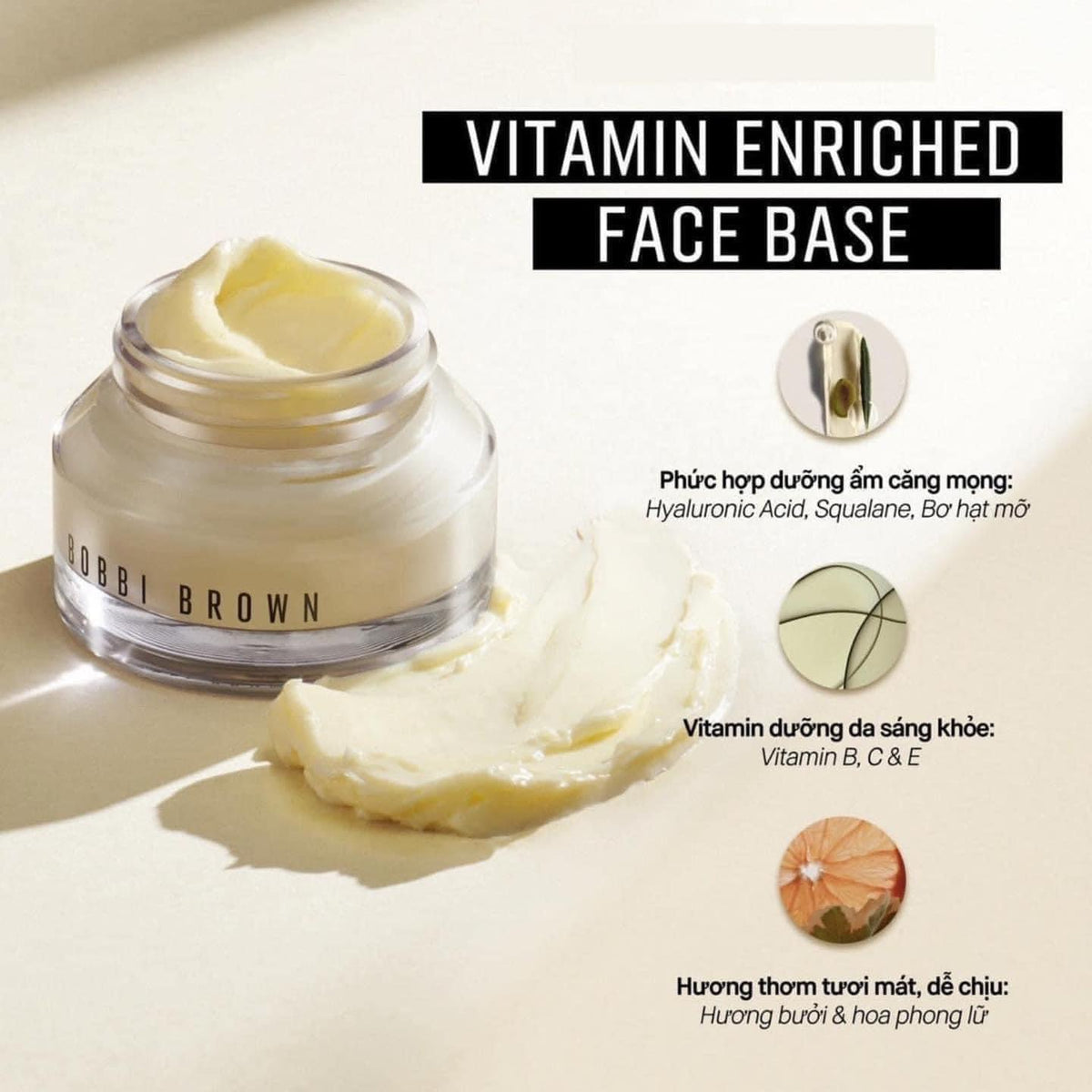 Kem Lót Dưỡng Ẩm BOBBI BROWN Vitamin Enriched Face Base